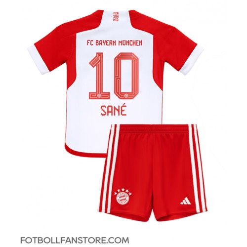 Bayern Munich Leroy Sane #10 Barnkläder Hemma matchtröja till baby 2023-24 Kortärmad (+ Korta byxor) Billigt